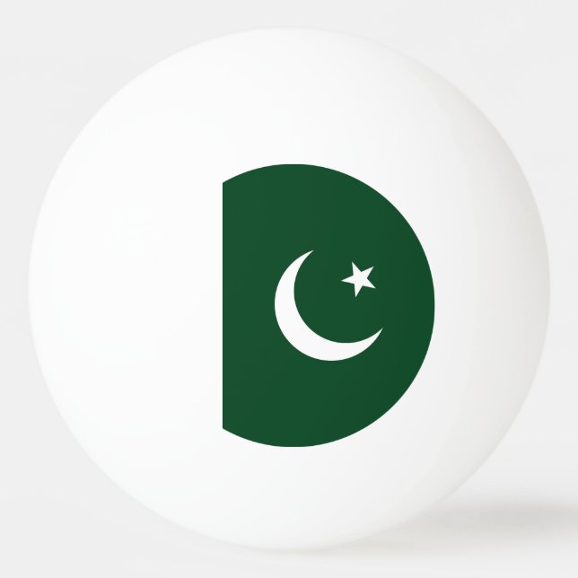 pakistanische Flagge Tischtennisball (Vorderseite)