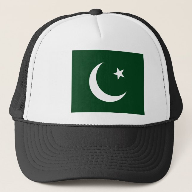 pakistanische Flagge Truckerkappe (Vorderseite)