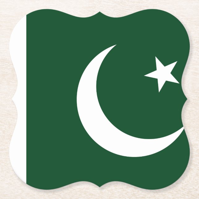 pakistanische Flagge Untersetzer (Vorderseite)