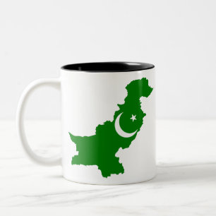 Pakistanische Karte Zweifarbige Tasse