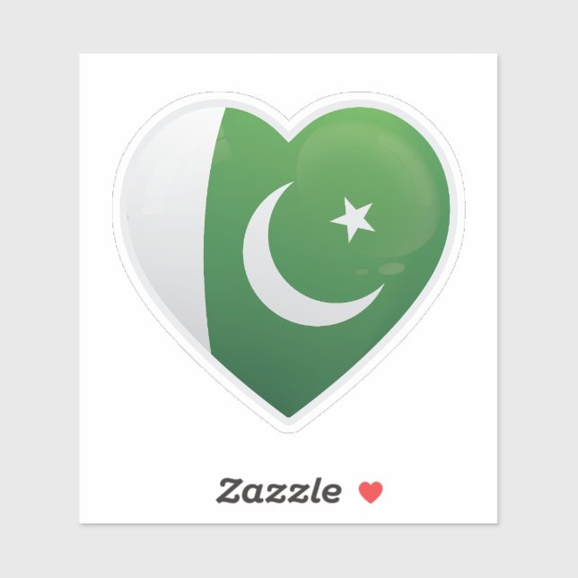 pakistanische Liebe Aufkleber (Blatt)
