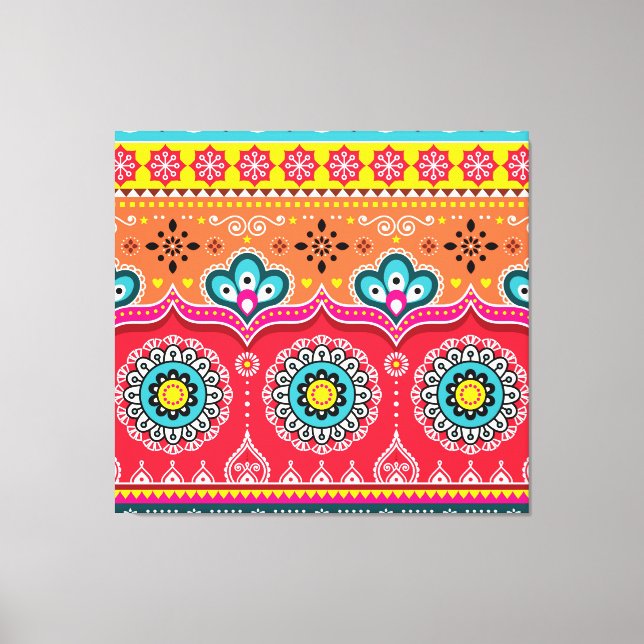 Pakistanische LKW Art: farbenfroh Leinwanddruck (Vorderseite)