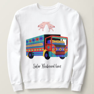 Pakistanische LKW-Kunst Kultur-Volkskunst-Design Sweatshirt