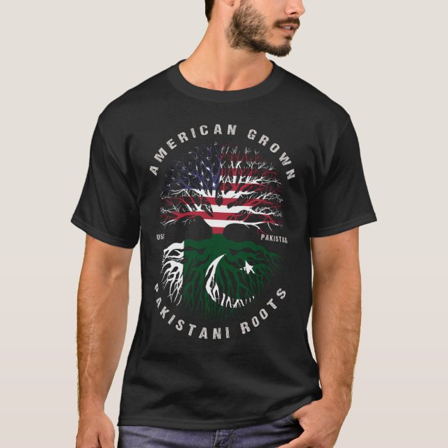 Pakistanische Roots-Fahne T-Shirt (Vorderseite)