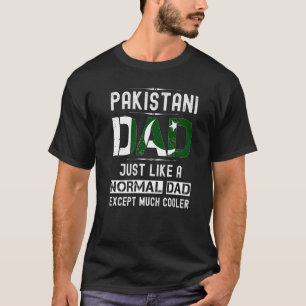 Pakistanische Vater Vathers Day Pakistan Flag Männ T-Shirt