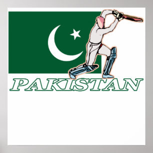 Pakistanischer Kricket-Spieler Poster