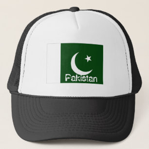 Pakistanischer Souvenirhut unter der Flagge Truckerkappe