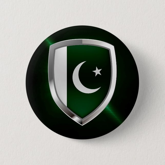 pakistanisches Emblem Button (Vorderseite)
