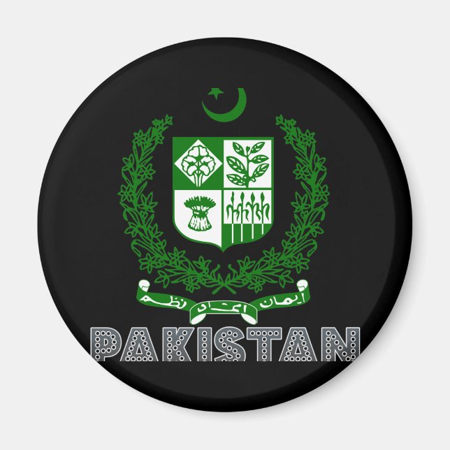 pakistanisches Emblem Magnet (Vorne)