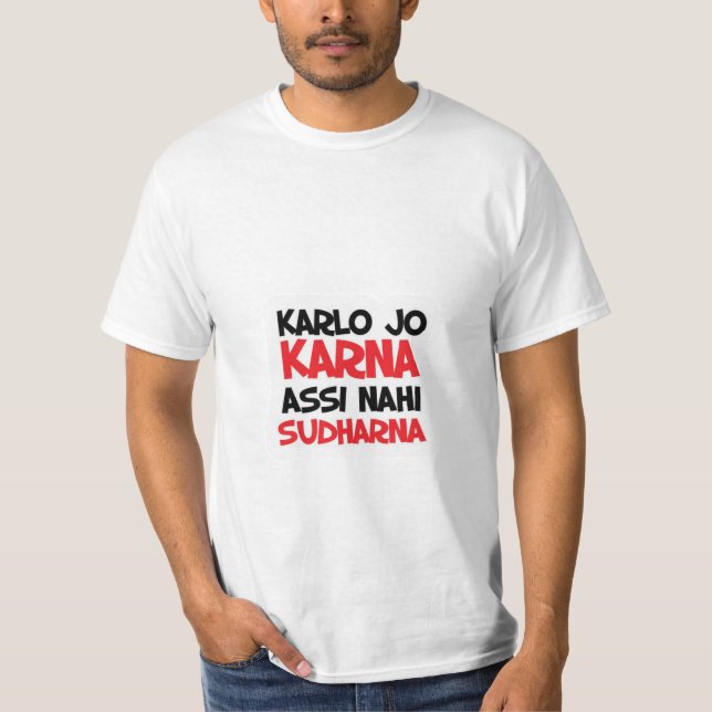 pakistanisches Slogan-Shirt T-Shirt (Vorderseite)