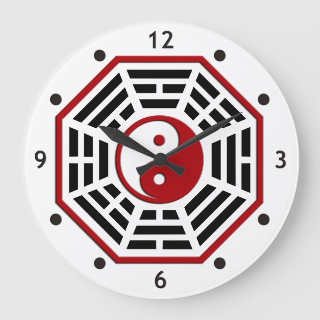 Pakua - Clock Große Wanduhr (Vorderseite)