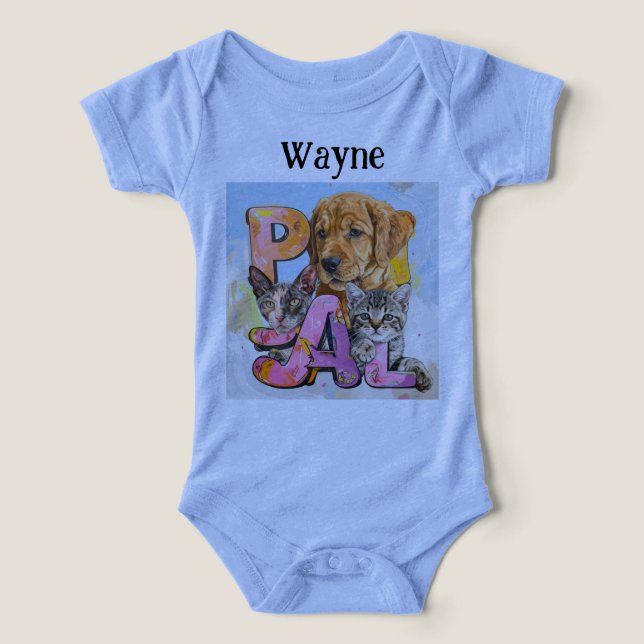 Pal Dog and Cats Plus Personalize Name  (Design Vorderseite)