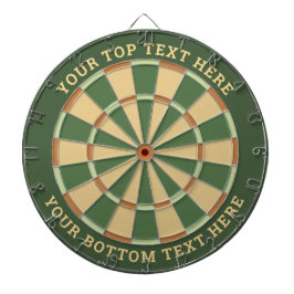 Pal Green und Beige Dartboard mit benutzerdefinier Dartscheibe