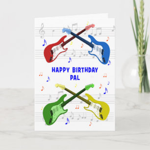 Pal Guitars Geburtstagskarte Karte