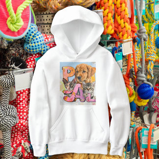 Pal Hund und Katzen plus personalisierter Name  Hoodie