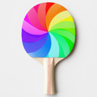 Pala de Ping Pong Colores del Arcoíris Tischtennis Schläger