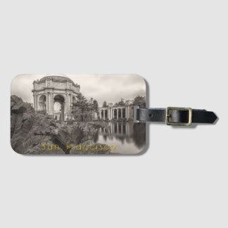 Palace of Fine Art in Sepia Luggage Tag Gepäckanhänger