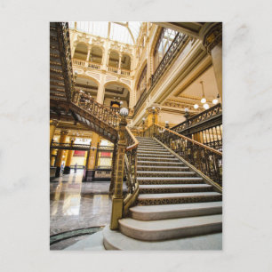 Palacio de Correos Mexico City Treppe Postkarte