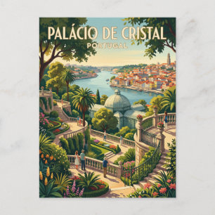 Palácio de Cristal Gärten Portugal Postkarte