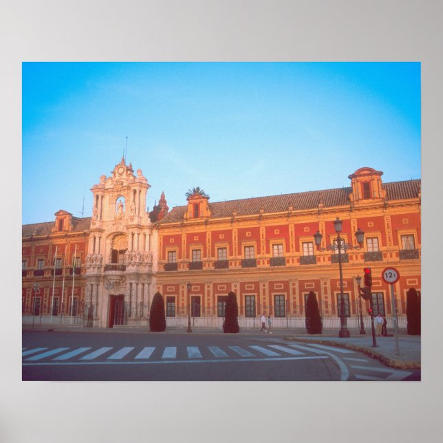 Palacio de Telmo in Sevilla, Spanien Poster (Vorne)