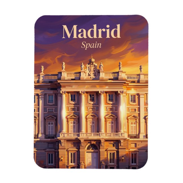 Palacio Real de Madrid Spanien Magnet (Vertikal)