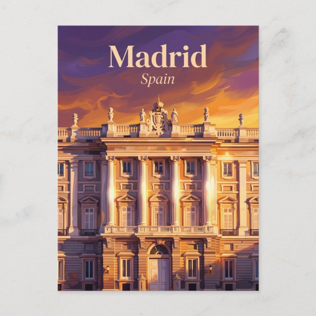 Palacio Real de Madrid Spanien Postkarte (Vorderseite)
