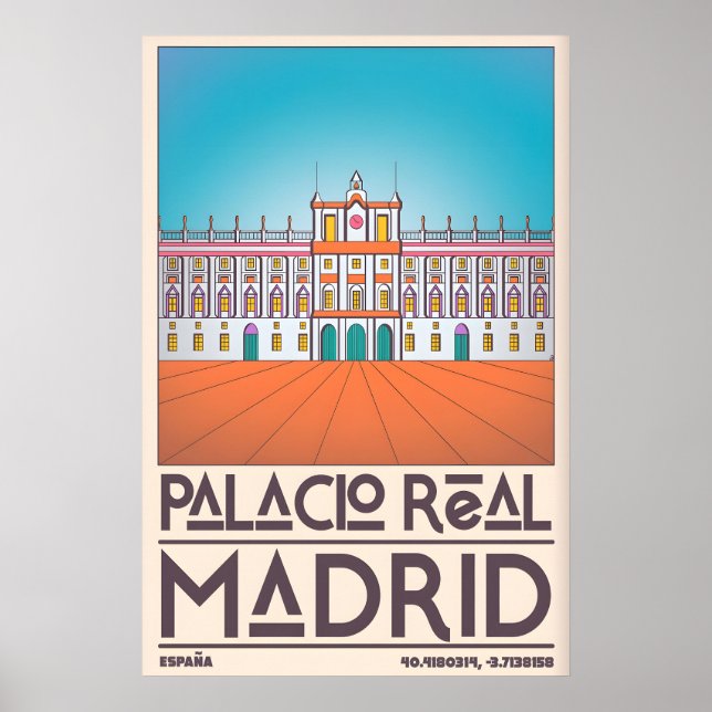 Palacio Real Madrid Wandkunst - Saubere Linien, Fe Poster (Vorne)