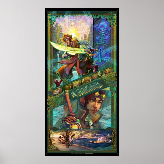 Paladin - 15x30" poster (Vorne)