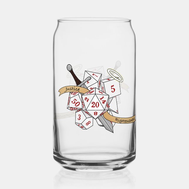 Paladin Dice Design Dosenglas (Vorderseite)
