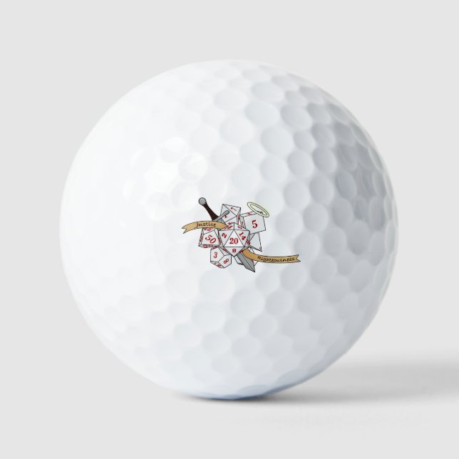 Paladin Dice Design Golfball (Vorderseite)