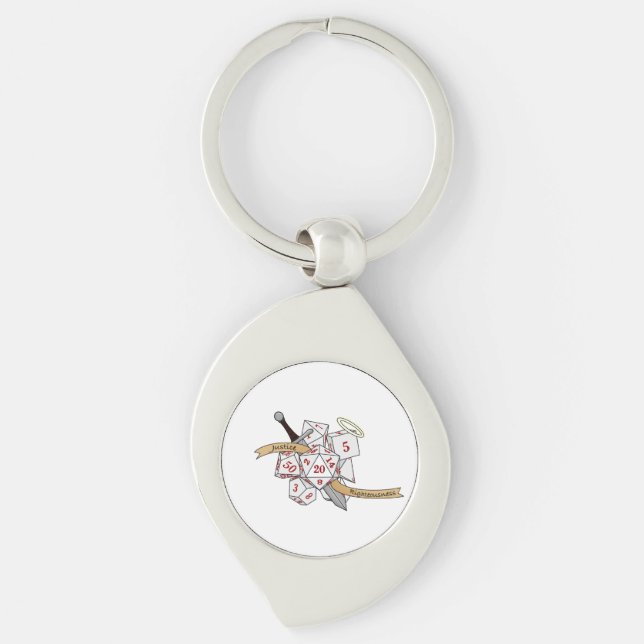 Paladin Dice Design Schlüsselanhänger (Vorderseite)