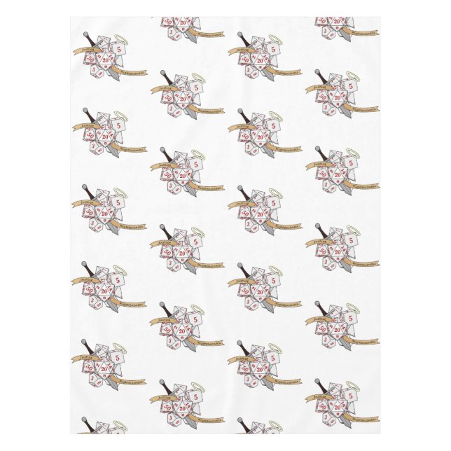 Paladin Dice Design Tischdecke (Vorderseite)