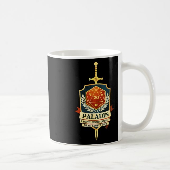 Paladin Fantasy Rpg Trpg Gamer Cl  Kaffeetasse (Rechts)