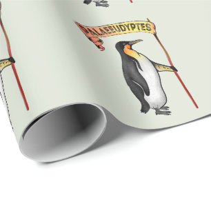 Paläeudyptes Extinct Pinguin Geschenkpapier