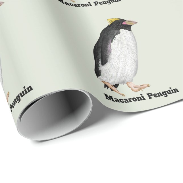 Paläeudyptes Extinct Pinguin Geschenkpapier (Rolleneckpunkt)