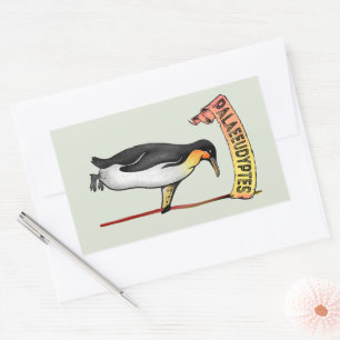 Paläeudyptes Extinct Pinguin Rechteckiger Aufkleber