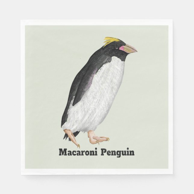Paläeudyptes Extinct Pinguin Serviette (Vorderseite)