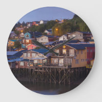 Palafito Pfahlhäuser, erhöhte Sicht