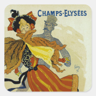 Palais de Glace Quadratischer Aufkleber