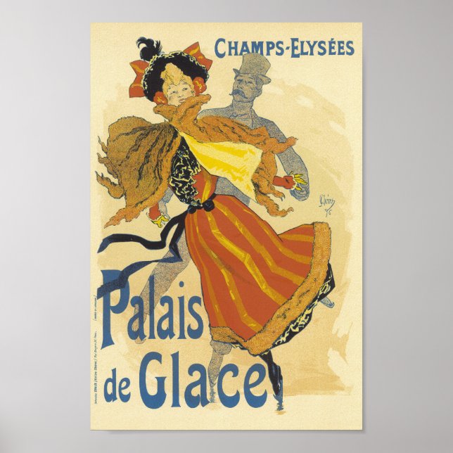 Palais De Glace Vintage französische Werbung Poster (Vorne)