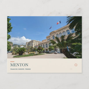 Palais de l’Europe in Menton Postkarte