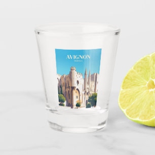 Palais des Papes Frankreich Schnapsglas