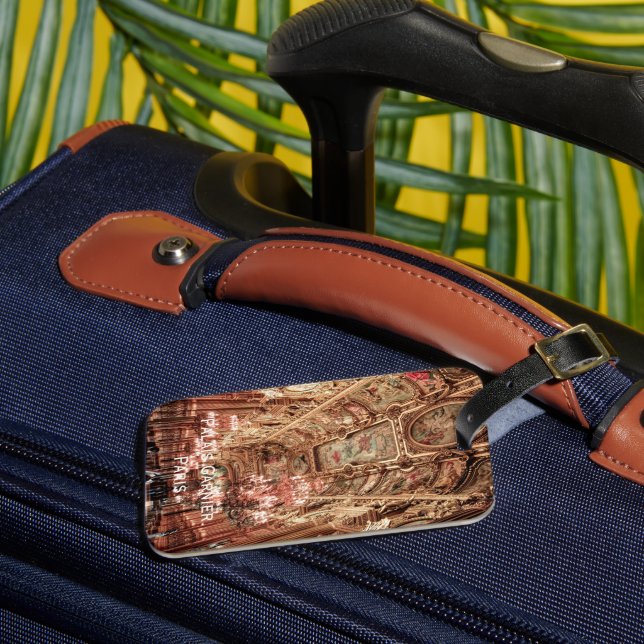 Palais Garnier Oper. Paris. Frankreich. Gepäckanhänger (Vorderseite Insitu 3)