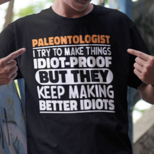 Paläontologe Ich versuche Dinge zu Lustigen Sprüch T-Shirt