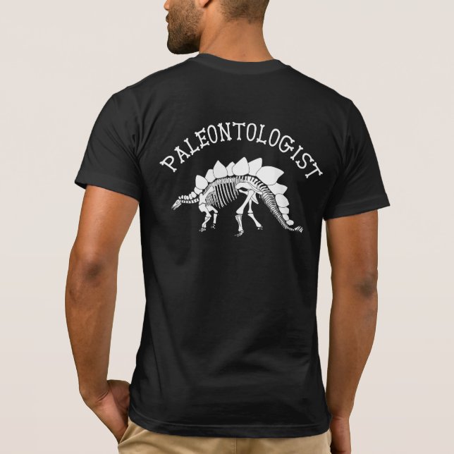 Paläontologe (Stegosaurus) T-Shirt (Rückseite)