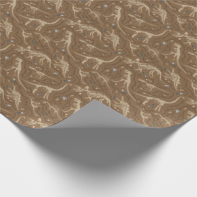 Paläontologie Geschenkpapier (Ecke)
