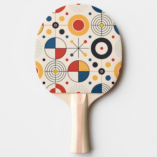 Palas de ping pong diseño geométrico tischtennis schläger (Vorderseite)