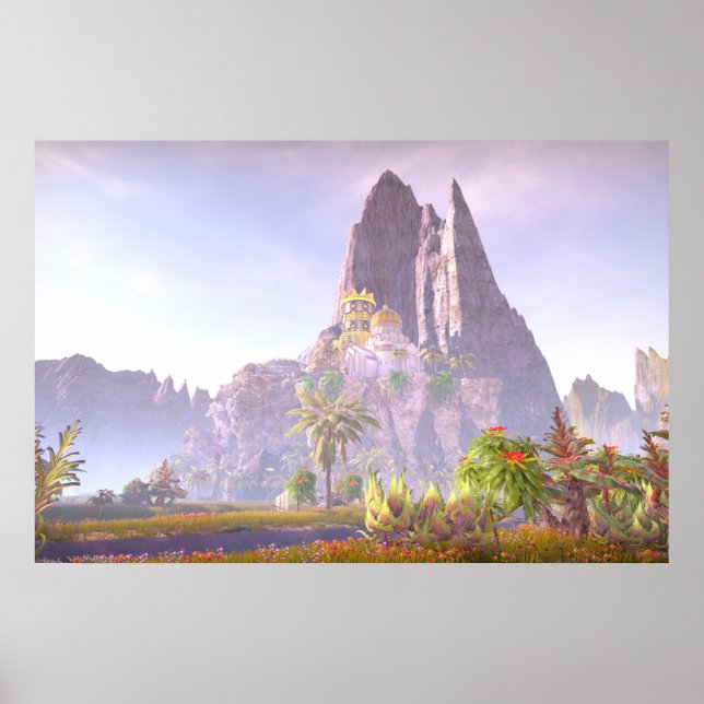 Palast auf dem Berg Poster (Vorne)