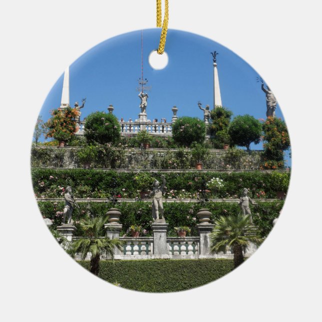 Palast Borromeo in Stresa, Italien Keramikornament (Vorne)