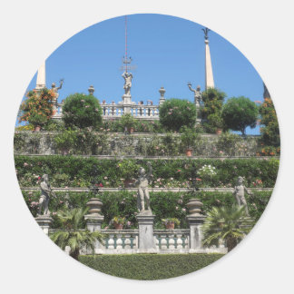 Palast Borromeo in Stresa, Italien Runder Aufkleber